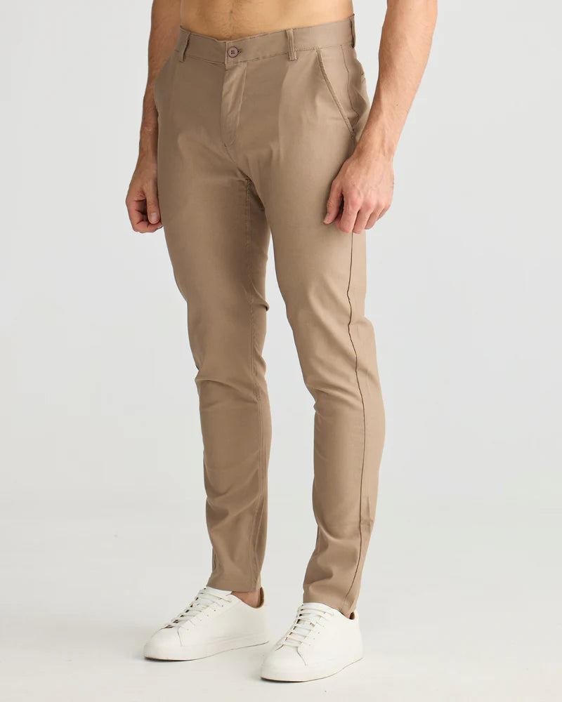 La Haute Couture Slim Fit Chino Khaki