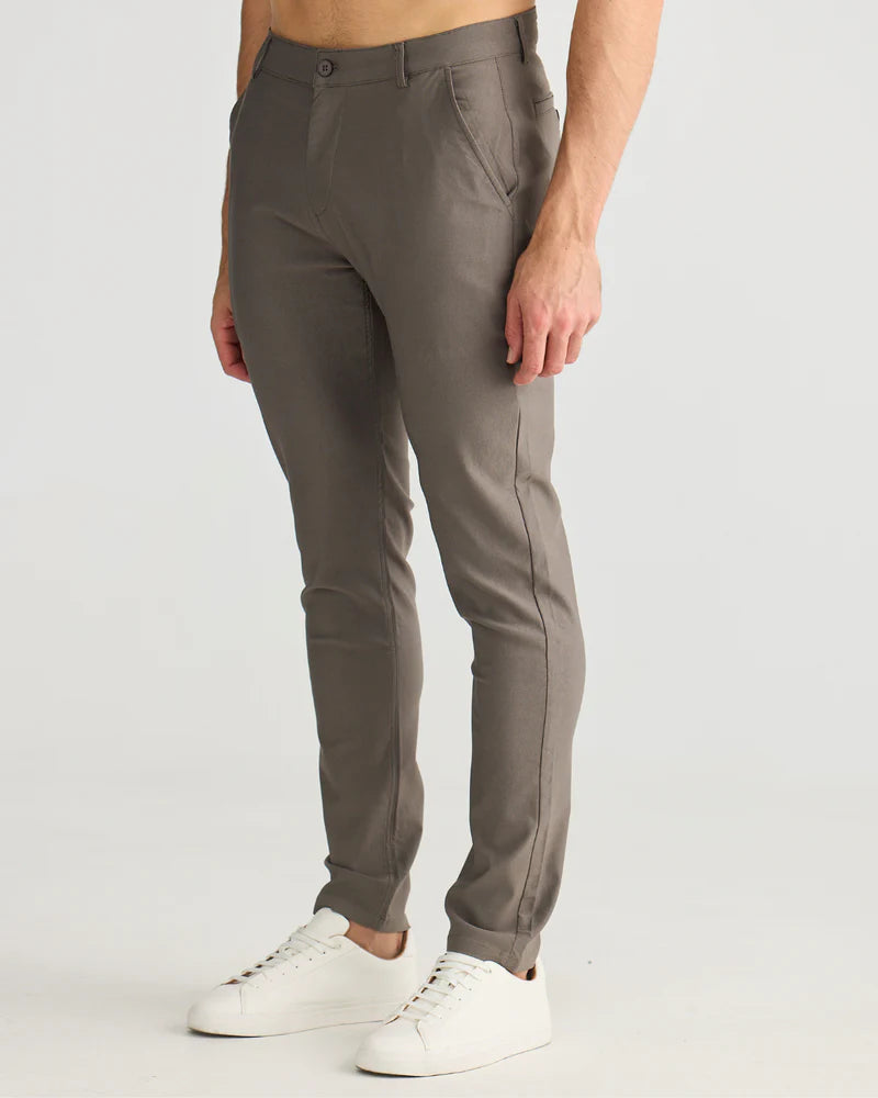 La Haute Couture Slim Fit Chino Taupe