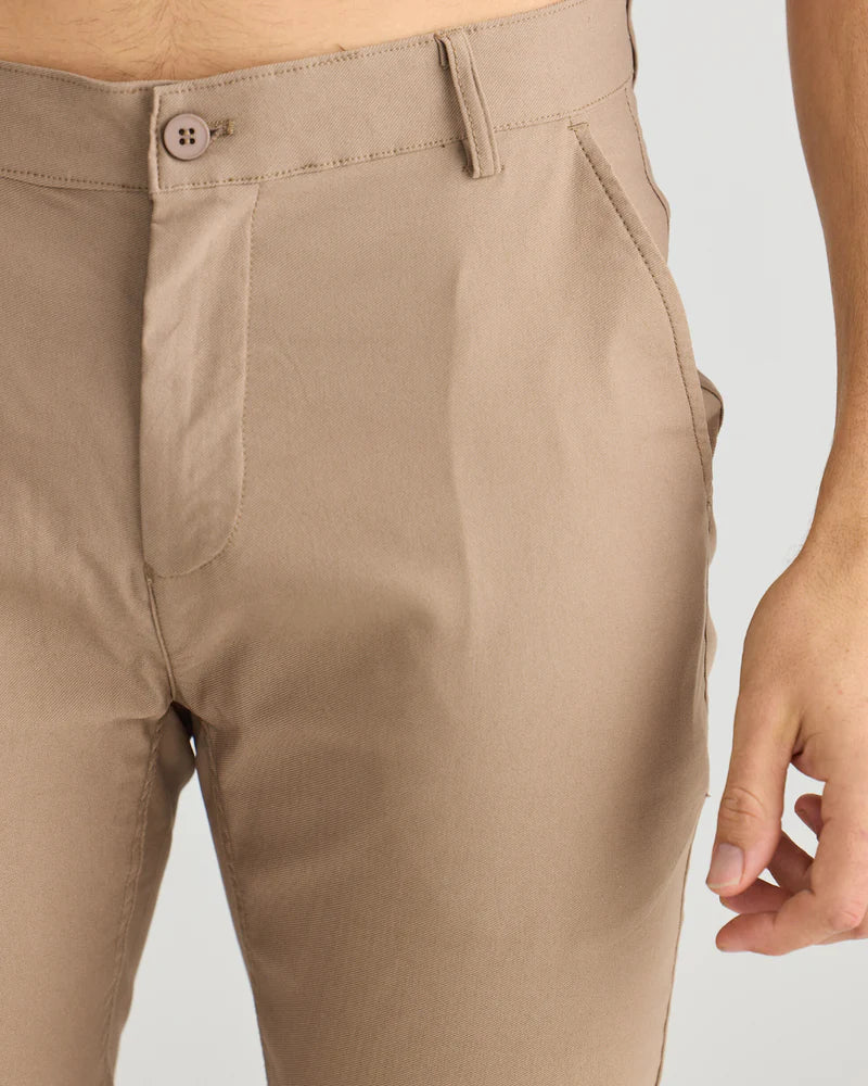 La Haute Couture Slim Fit Chino Khaki