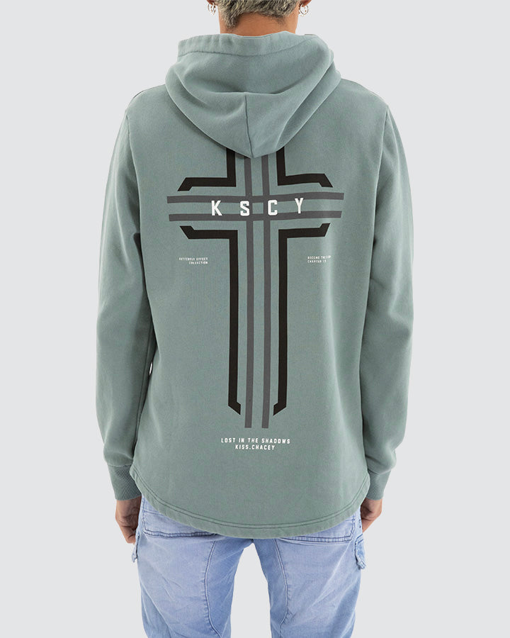 Kiss Chacey Outpost Dual Curved Hem Hoodie Pigment Trooper