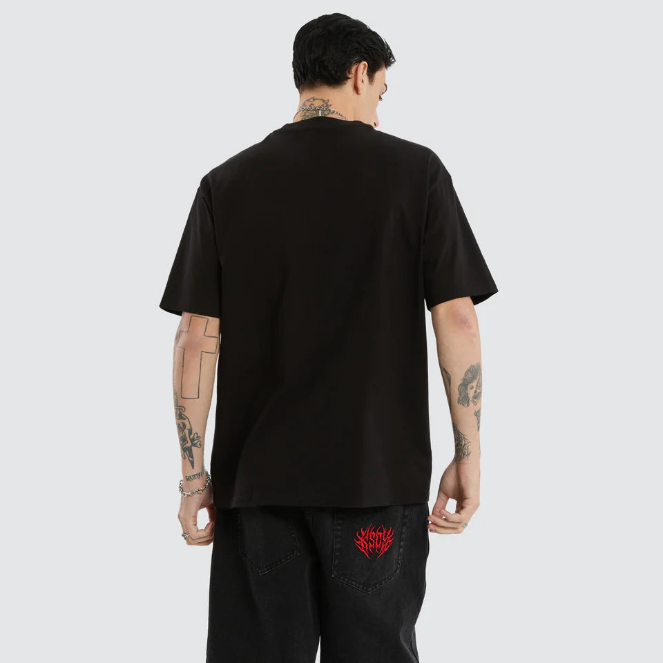 Kiss Chacey Obelisk Box Fit Tee Black