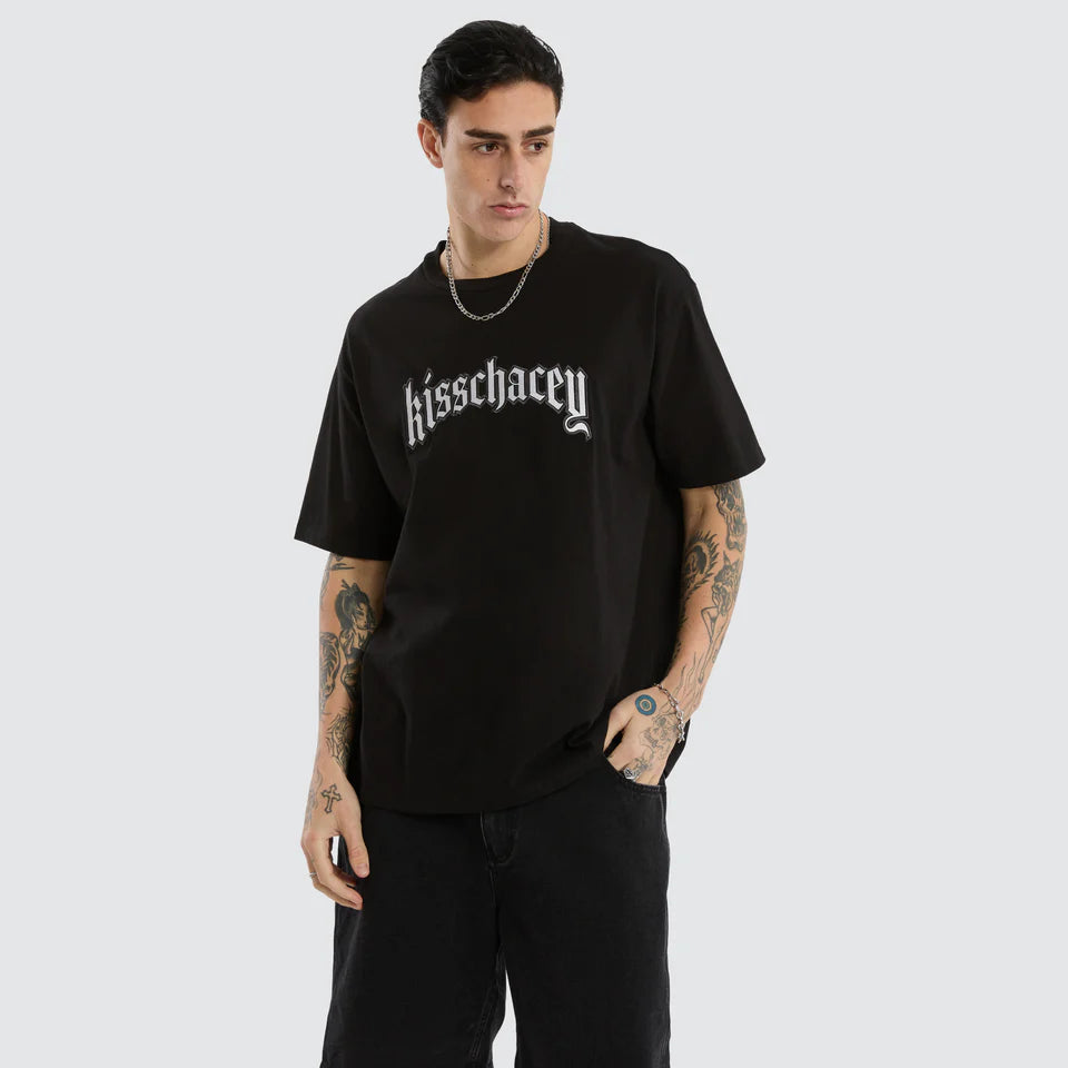 Kiss Chacey Obelisk Box Fit Tee Black