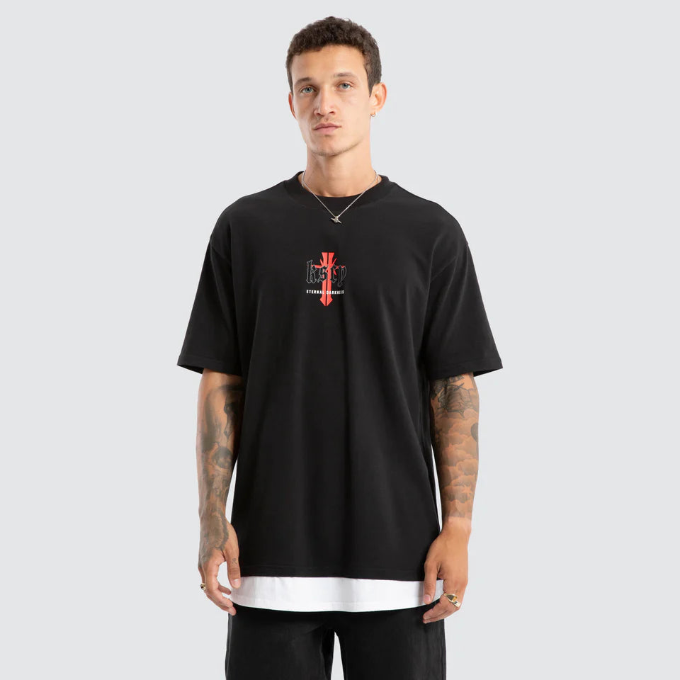Kiss Chacey Eternal Box Layered Tee Black