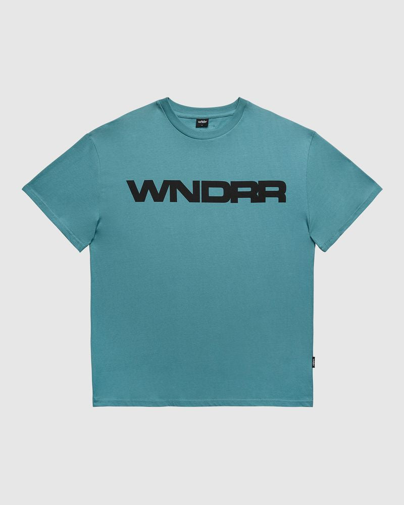 WNDRR Motif Box Fit Tee Dusk Blue
