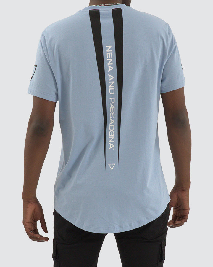 Nena & Pasadena Legion Dual Curved Hem Tee Skyway