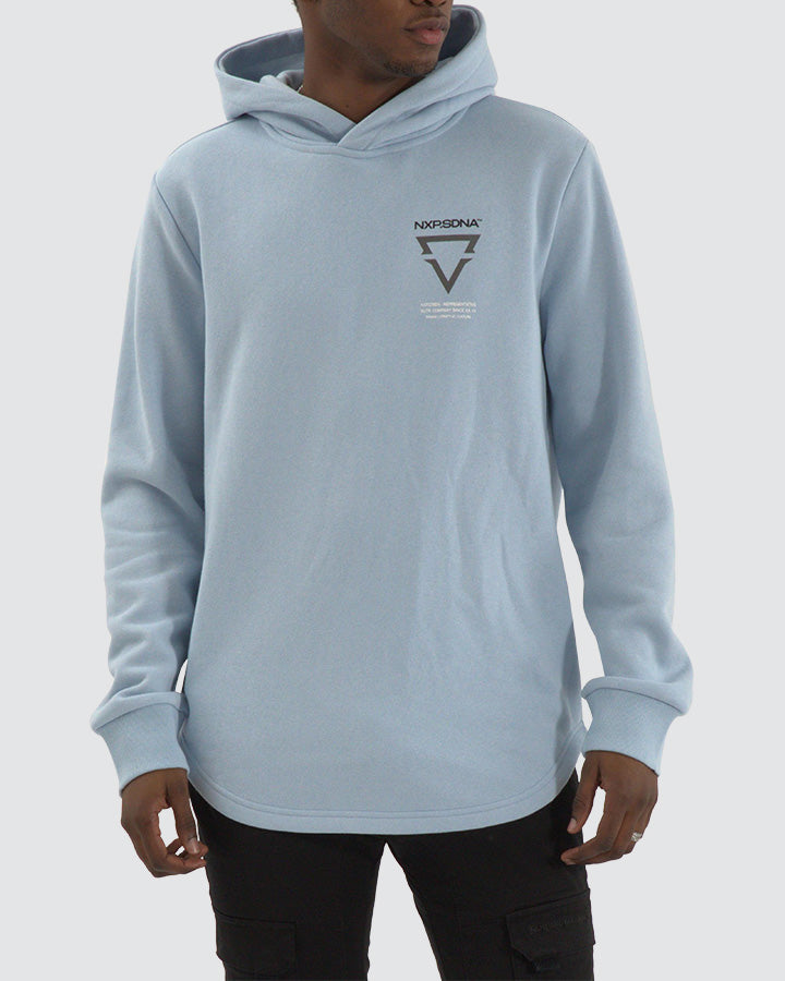 Nena & Pasadena Defend Dual Curved Hem Hoodie Skyway