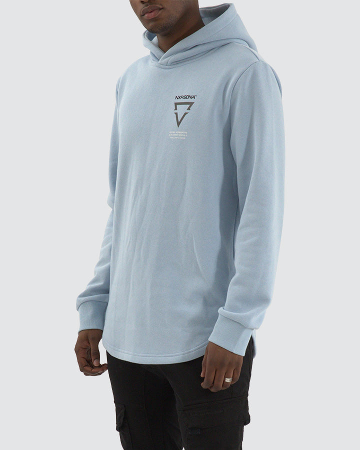 Nena & Pasadena Defend Dual Curved Hem Hoodie Skyway