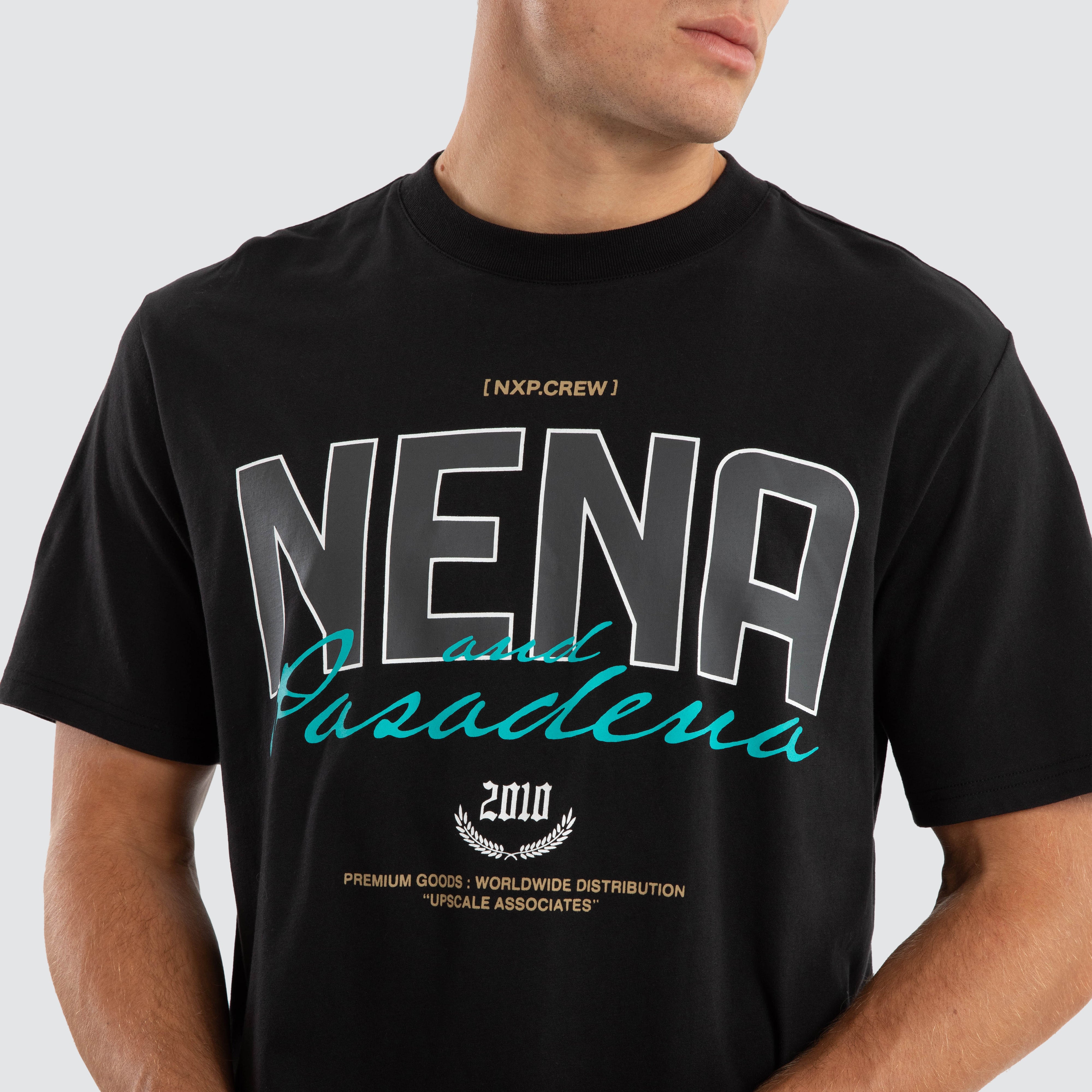 Nena & Pasadena Motion Classic Tee Anthracite Black