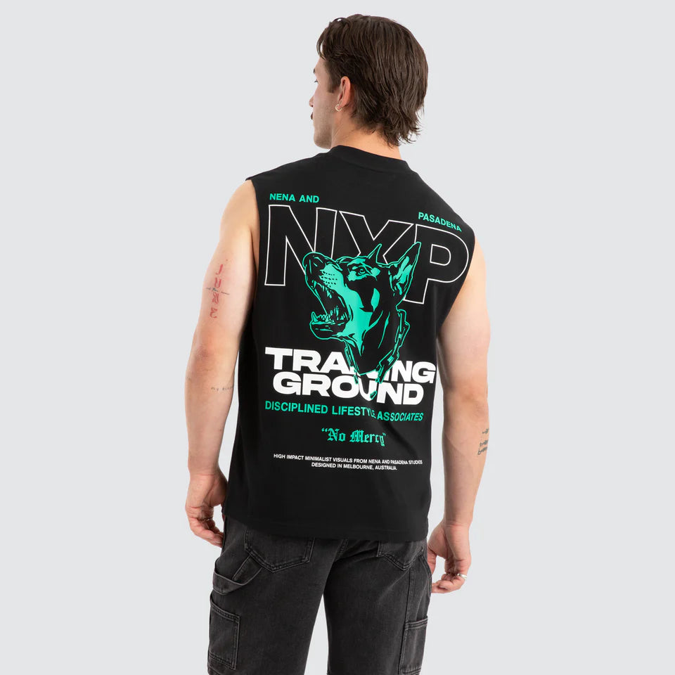 Nena & Pasadena Conrad Raptor Muscle Tee Black