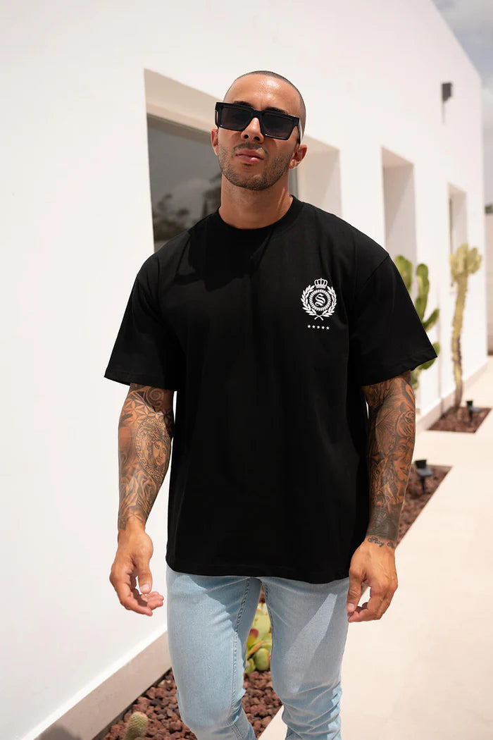 Sinners Chateau Crest Tee Black