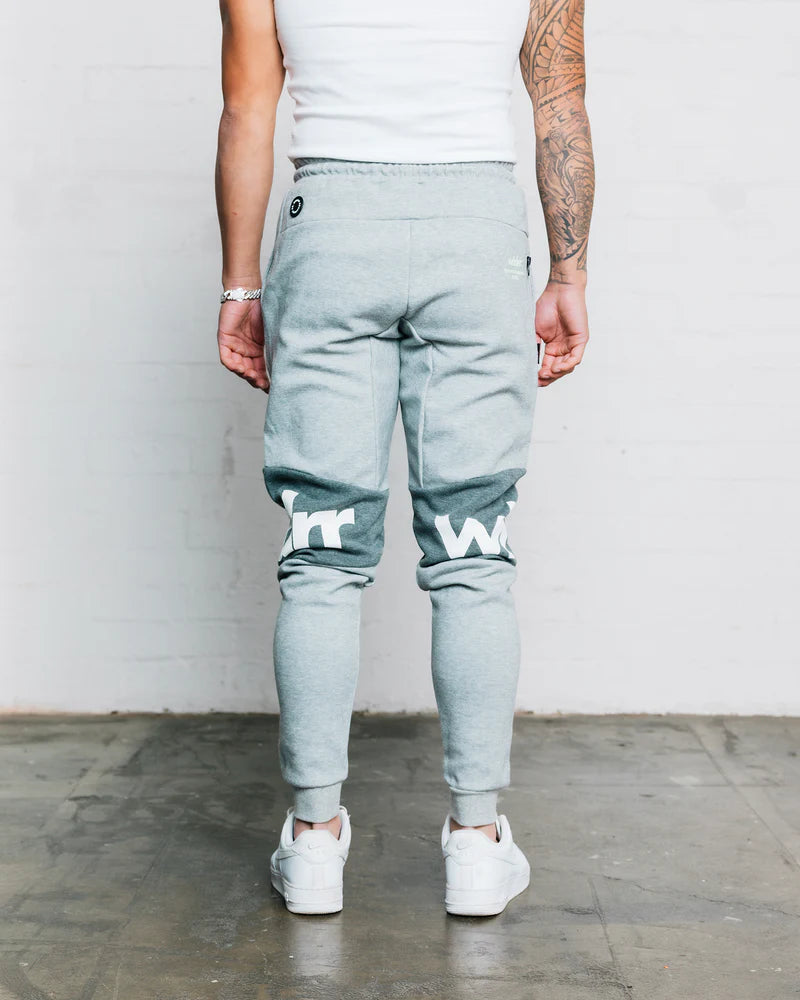 WNDRR Fusion Tech Trackpant Grey Marle