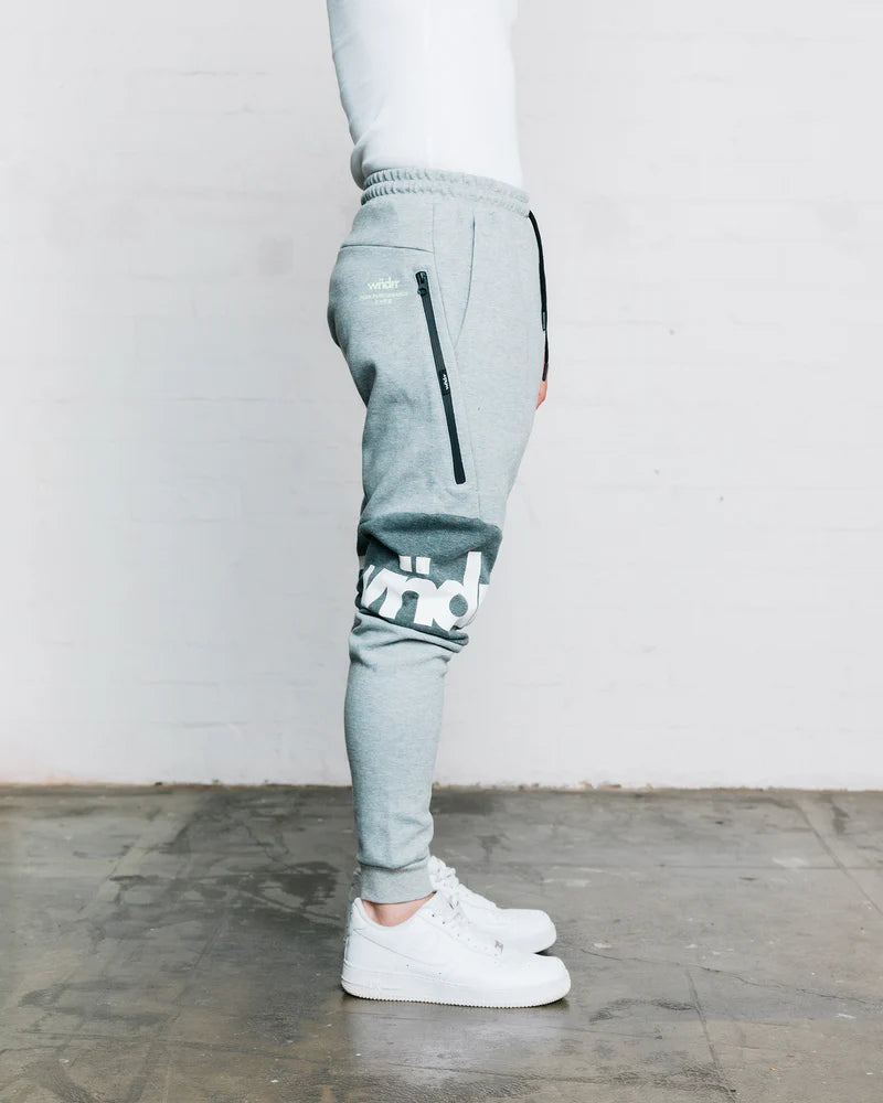 WNDRR Fusion Tech Trackpant Grey Marle