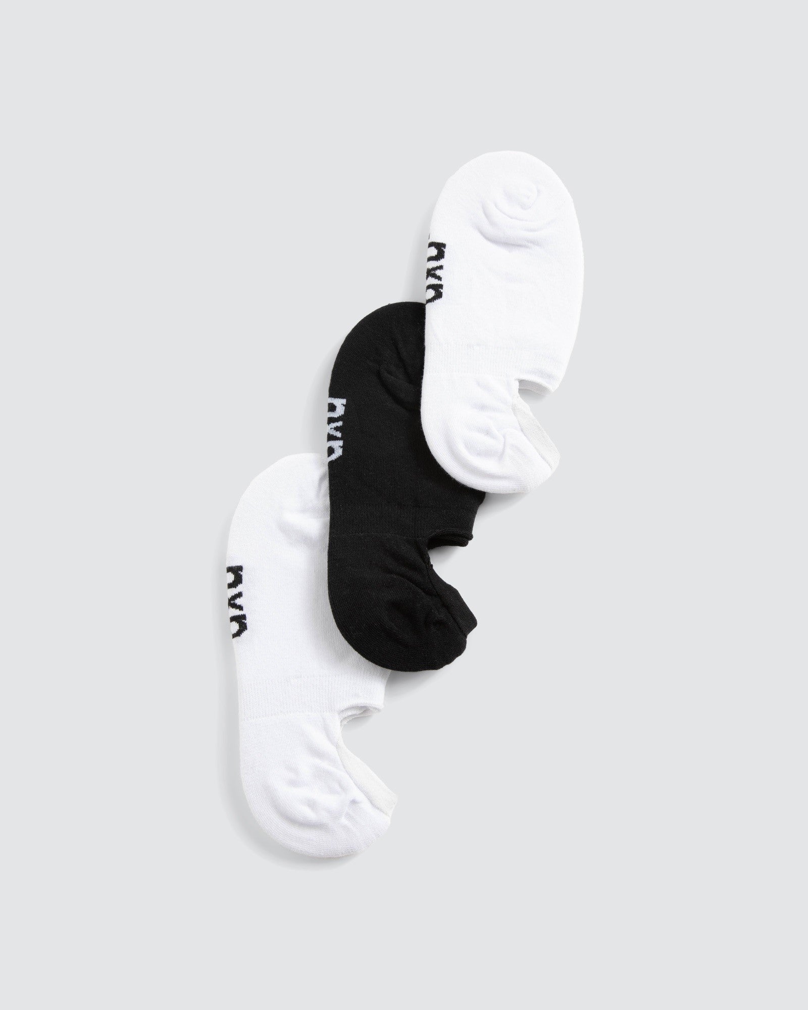 Nena & Pasadena No Show Invisible Socks Black/White