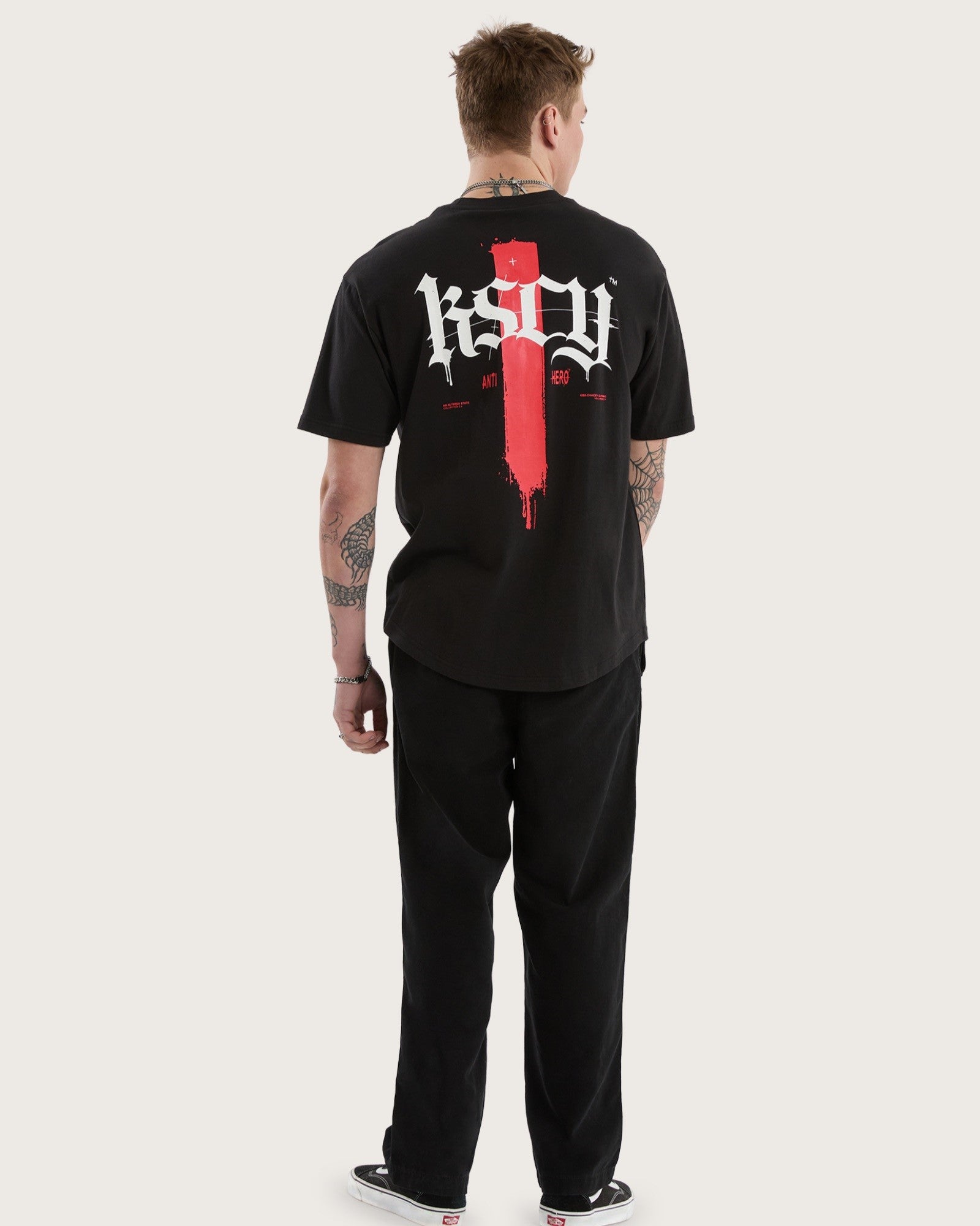 Kiss Chacey Villain Box Fit Tee Black