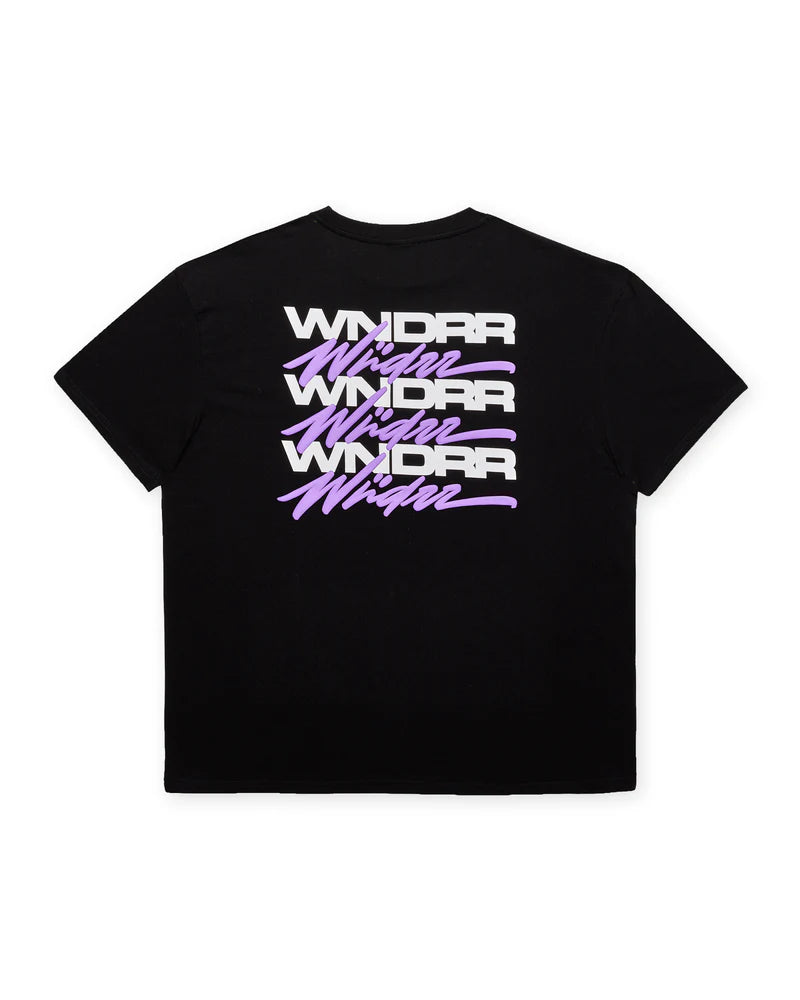 WNDRR Hexed Box Fit Tee Black