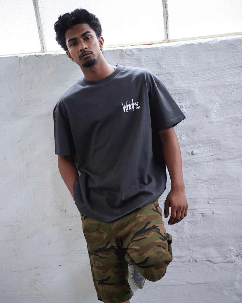 WNDRR Scorpion Box Fit Tee Faded Black