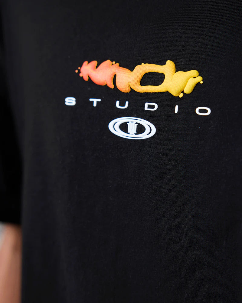 WNDRR Lab Box Fit Tee Black