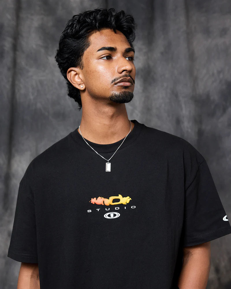 WNDRR Lab Box Fit Tee Black