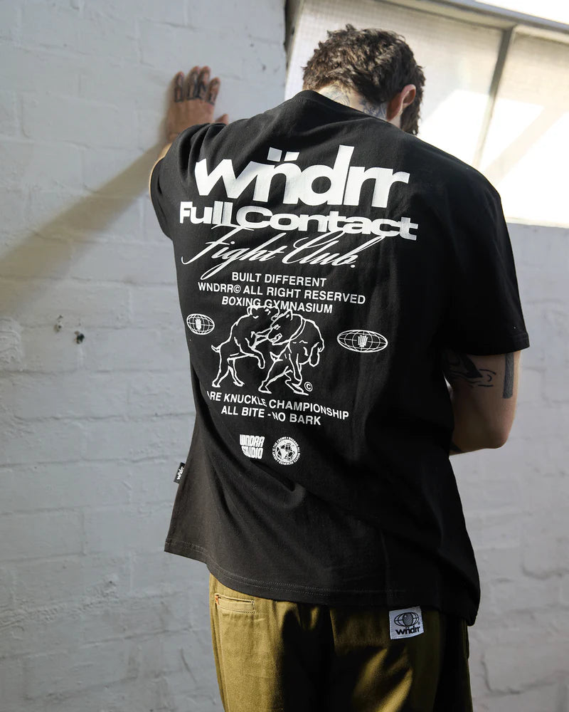 WNDRR Full Contact Box Fit Tee Black