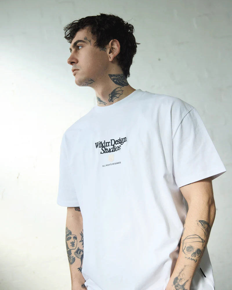 WNDRR Atelier Box Fit Tee White