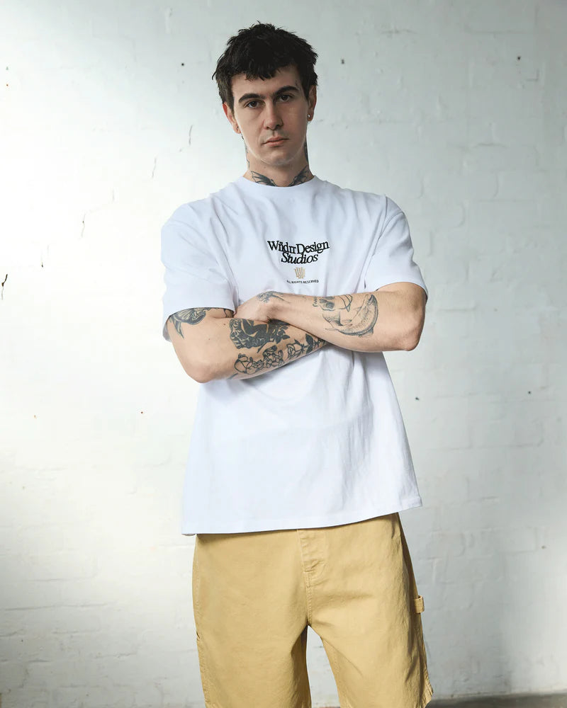 WNDRR Atelier Box Fit Tee White