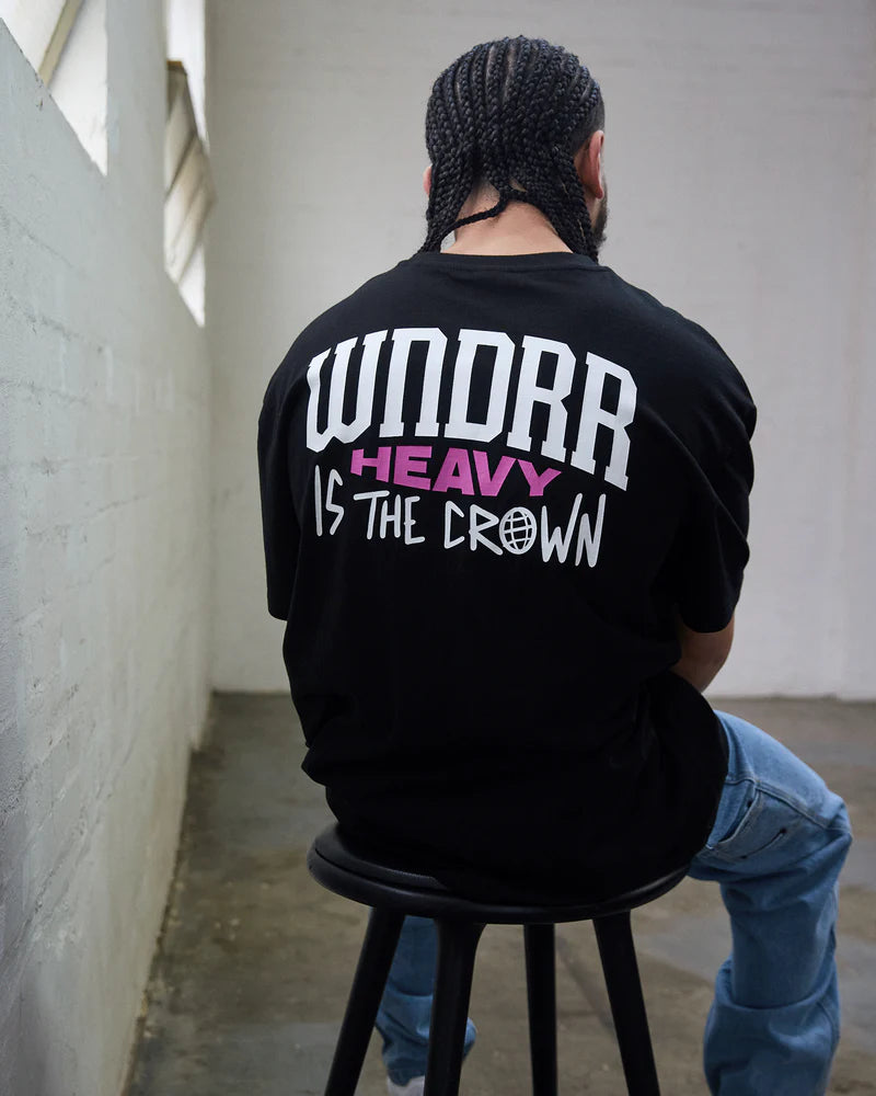 WNDRR Pledge Box Fit Tee Black