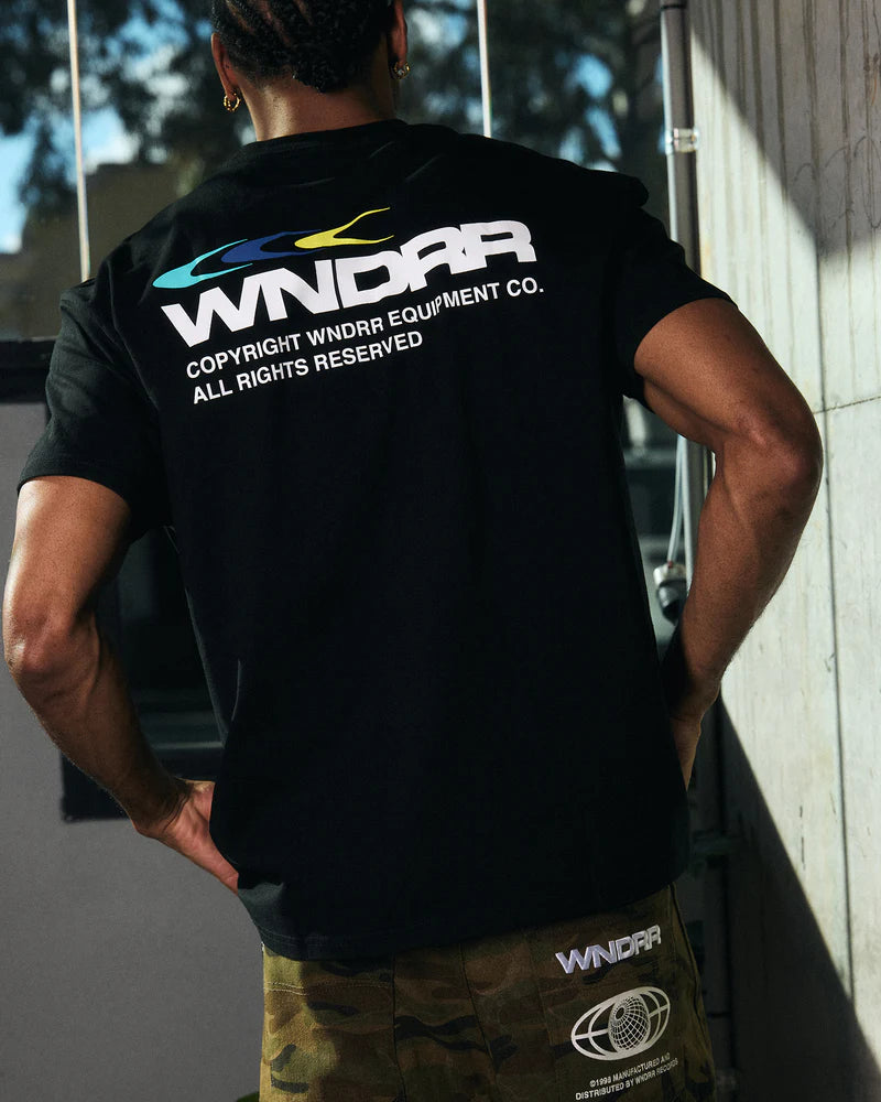 WNDRR Triad Box fit Tee Black