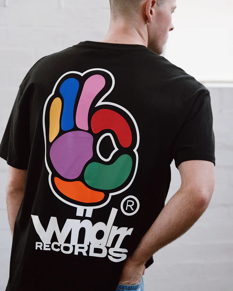 WNDRR Benny Box Fit Tee Black