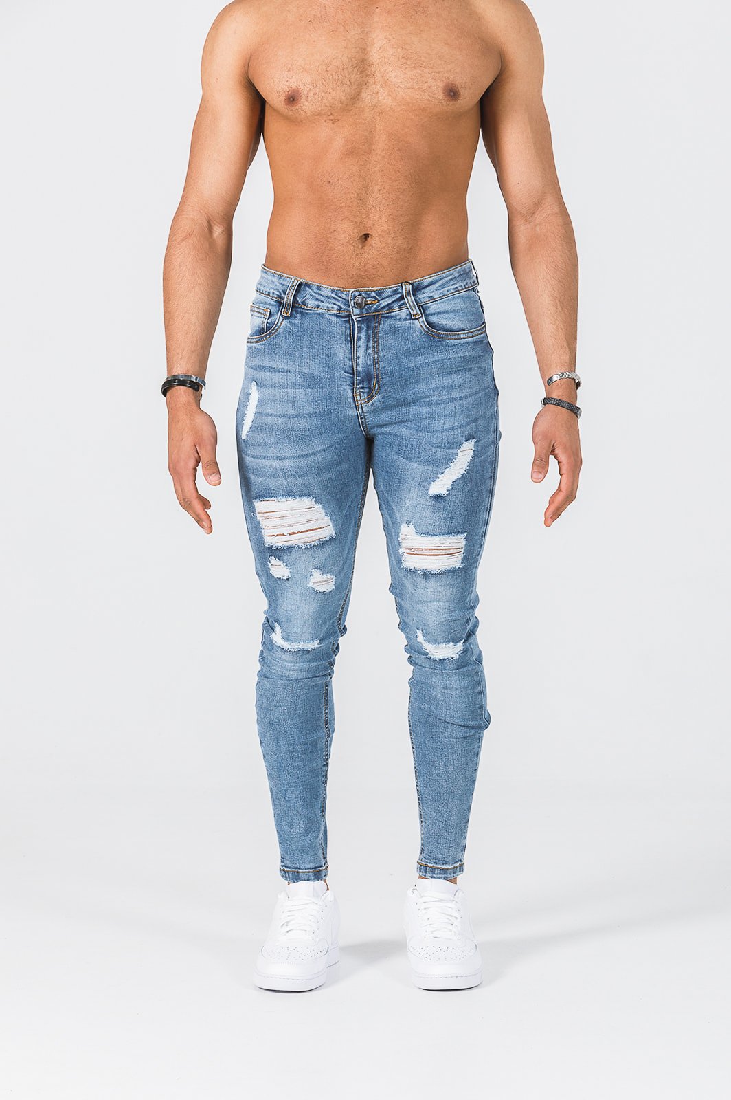 La Haute Blue Ripped Jeans – ForeverLee